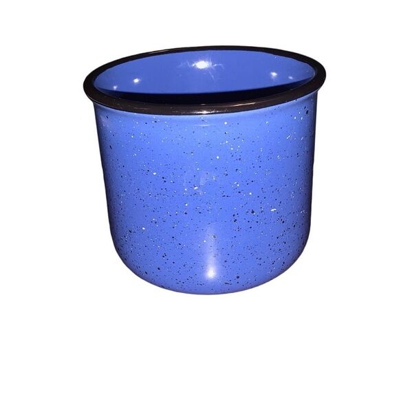 Vintage Marlboro Unlimited Camp Mess Kit Style Spotted Ceramic Large Coffee Mug - Picture 3 of 9